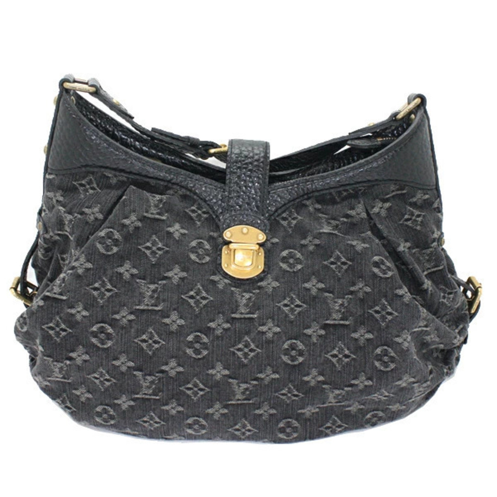 Louis Vuitton Bag Denim Monogram Black Noir Shoulder